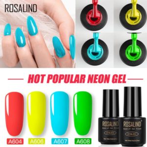 Neon UV LED nail gel 10 colors