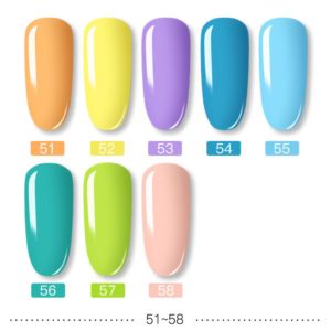 UV&LED Shellack Gellack gel nail polish pure color 58färger 7ml 11-20