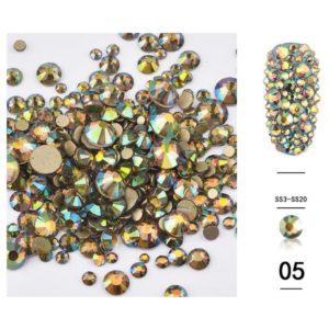 Glass shine rhinestones diamond Star forest mixed sizes 05