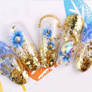 Här är lite inspiration för dig vad du kan göra med Folie i Guld & Silver för nagelkonst nail art dekoration på naglar 3