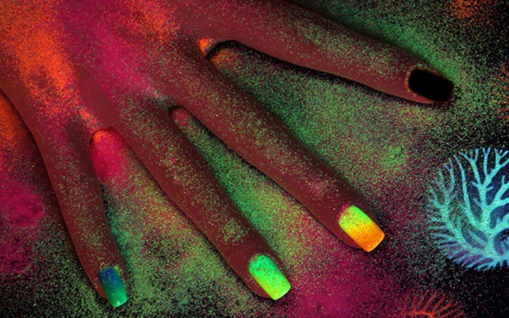 Neon Nagelpulver Pigment 12 st Pack effekt på naglar 1