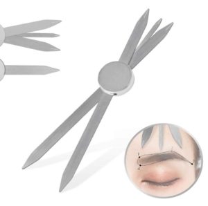 Eyebrow compass BB compass Ögonbryn kompass Ritverktyg ögonbrynsmätare mäta på kundens ögonbryn för att få ett par symmetriska ögonbryn Tatuering verktyg