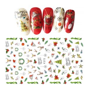 nagelklistermärken Juldekorationer Självhäftande Nageldekoratione Chritmas decoration nailart stickers och nageldekoration stickers F272