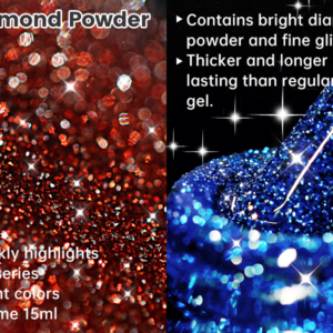 Gellack Shellack Diamond glitter Flashing lights Produktens introduktion