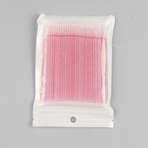 Microborste för fransförlängning. Microbrush i baby rosa glitter
