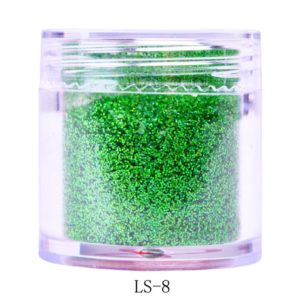 Gröna glitter Nagelglitter för nail art och andra konst project. Green grass nail glitter Stor volym 10 ml