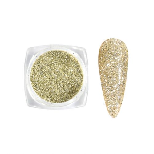 Ljusguld glitter Nagelglitter. Nail glitter light guld för glittrande naglar för Nageldekoration Nail art 1539-41-2