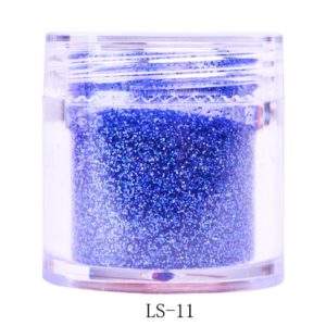 Mellanblå glitter Nagelglitter för nail art och andra konst project. Medium blue nail glitter Stor volym 10 ml
