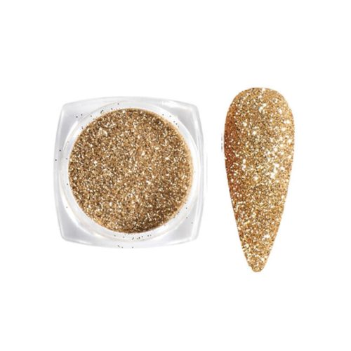 Mellanguld glitter Nagelglitter. Nail glitter medium guld för glittrande naglar för Nageldekoration Nail art 1539-41-1