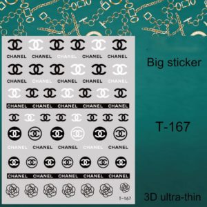 Nagelklistermärken CHANEL i olika stilar och olika storlekar Nail stickers nageldekorationer Nail decoration T-167